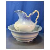 Revere China Ceramic Pitcher and Mixing Bowl