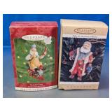 Hallmark Keepsake Santa Ornaments Duo