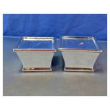 Ceramic Square Decorative Pieces Pair
