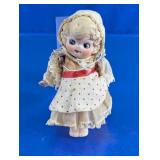 Ceramic Porcelain Doll With Lace Dress