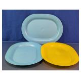 Plastic Oval Serving Platter Set