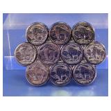 Vtg Buffalo Nickel Replica Belt Buckle