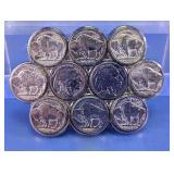 Vtg Buffalo Nickel Replica Belt Buckle