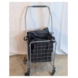 Rolling Utility Shopping Cart w/ Insert Bag