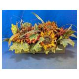 Autumn Sunflower Floral Centerpiece in Planter