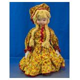 Yellow Yarn Braided Collectible Doll