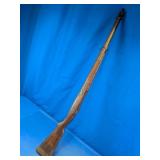 Wooden Rifle Stock & Barrel Assembly
