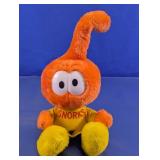 Vtg Snorks Orange Plush Toy All-Star 1983
