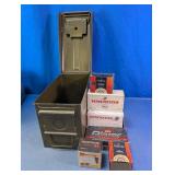 Military Ammunition Can & Assorted Ammunition