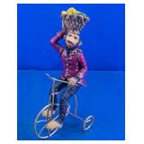 Circus Monkey Riding Tricycle Figurine