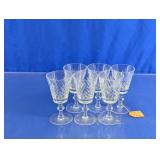 Cut Glass Stemmed Goblets