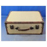 Decorative Beige Fabric Storage Trunk