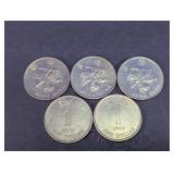 Hong Kong One Dollar Coin Assortment