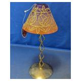 Purple & Orange Glitter Pineapple Tealight Lamp