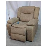 Brown Power Recliner w/ Heat & Massage Controls