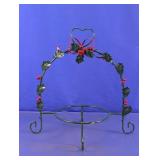 Christmas Holly Metal Display Stand