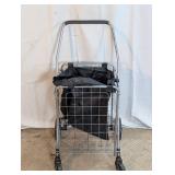 Rolling Utility Shopping Cart w/ Black Liner