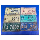 Vintage State License Plates