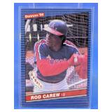 1986 DONRUSS HOF ROD CAREW CARD