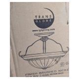 Trans Globe Brushed Nickel Ceiling Light
