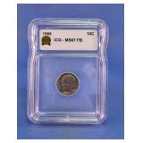 1968 Roosevelt Dime ICG MS67 FB