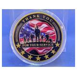 Thank You For Your Service Military Challenge Coin