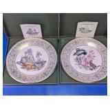 Lenox Boehm Collector Plates Birds in Box Duo