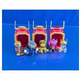 Mini Monster Figures & Plastic Display Cases