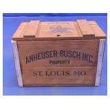 Vtg Mini Budweiser Anheuser-Busch Wood Crate