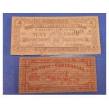 1938 Wooden Nickel Currency Lot