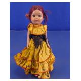 Vtg Spanish Flamenco Dancer Souvenir Doll