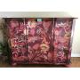 Painted Chest, 3 Drawer, 65-5/8"H x 46"W x 21.5"D
