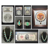 Coins and Native American Jewelry - Wichita Kansas
