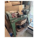 vintage Oliver Wood Lathe with Gouges