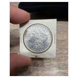 1896 Morgan silver dollar