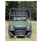 Kawasaki Mule Four-Wheel-Drive Utility Vehicle with Wench