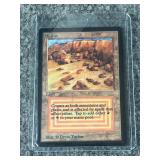Vintage Magic: The Gathering Plateau Land Card, Artwork by Drew Tucker In Sleeve
