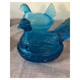 Blue Hens on a Nest