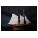 Large Bluenose Wooden Ship Model