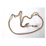 Antique 14K Gold Sliding Fob Chain  3.25 grams