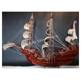 Wooden Galleon Ship Model 38'H x 50'W x 11'D