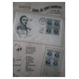 Ten 1959-1960 First Day Covers & Plate Blocks