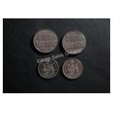 Canadian Dollar & 50 Cent Coins