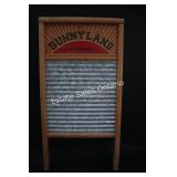 Vintage Sunnyland Galvanized Washboard