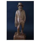 Hand Carved Wood Caron Sculpture