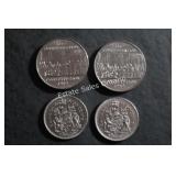 Canadian Dollar & 50 Cent Coins