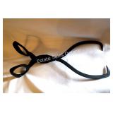 Antique Cast Metal Log Grips 14'H x 6.5'W Closed