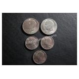 US Eisenhower Dollar & Kennedy Half Dollar Coins