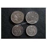 Canadian Dollar & 50 Cent Coins