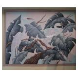 Crane Impasto Painting - Madore